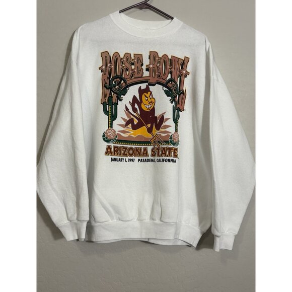 Vintage ASU Sweatshirt Rose Bowl 1997 Arizona State Sun Devils Single Stitch - Picture 1 of 9